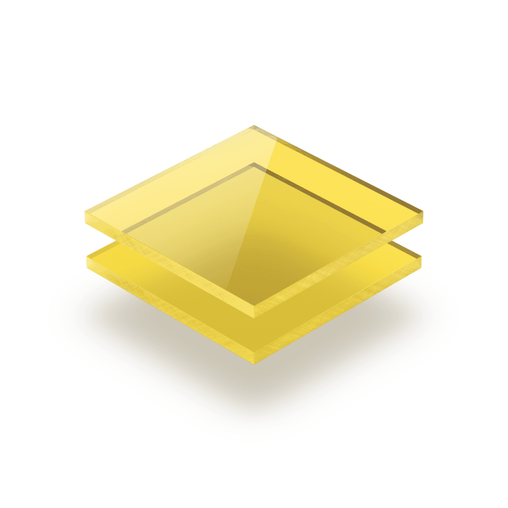 Plexiglas getint geel