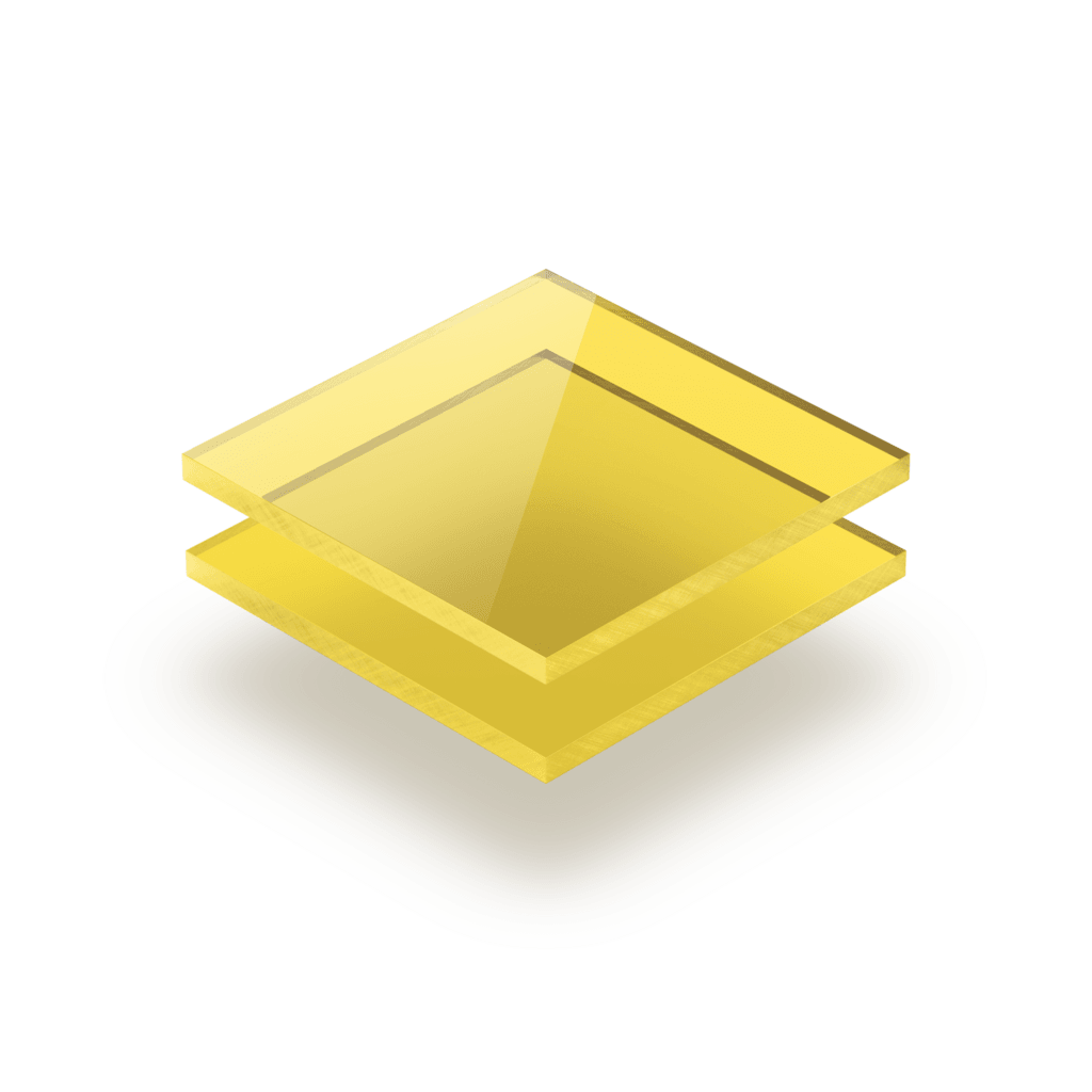 Plexiglas getint geel
