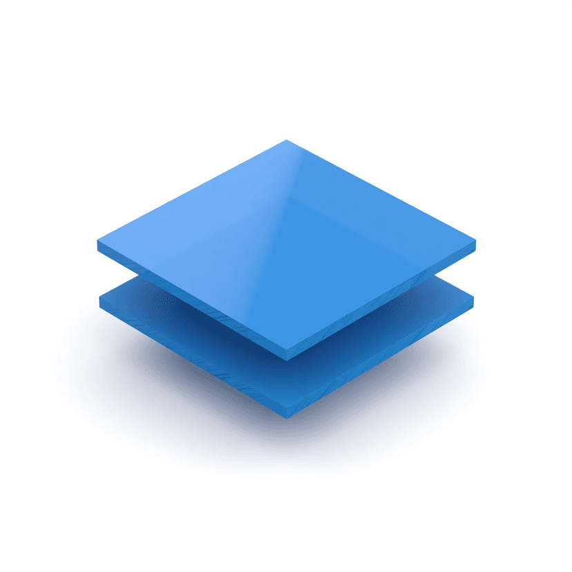 Opal blue acrylic sheet 3 mm