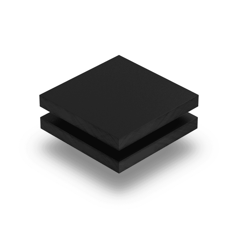 HPL texture sheet 6 mm jet black