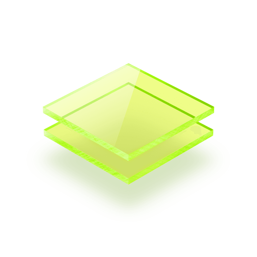 Fluorescent acrylic sheet green