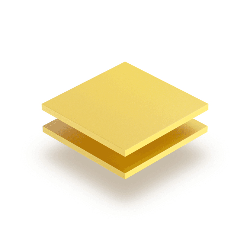 Yellow PVC foam sheet