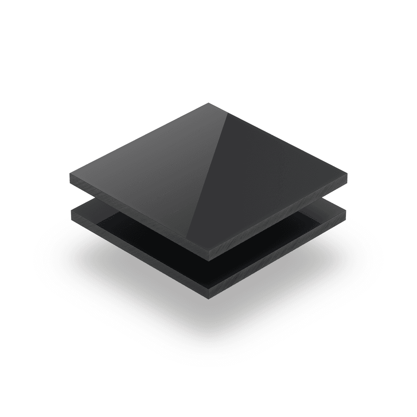 Satin acrylic sheet gloss anthracite