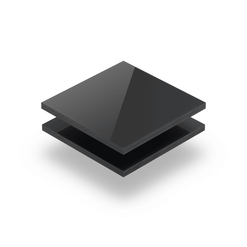 Satin acrylic sheet gloss anthracite