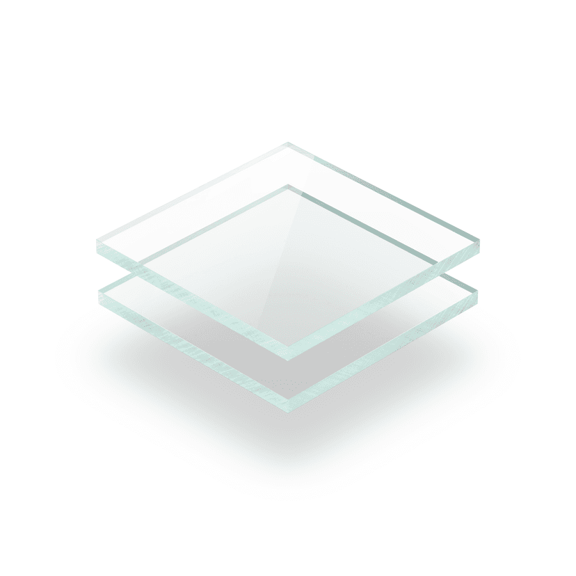 Tinted acrylic sheet glass look 3 mm