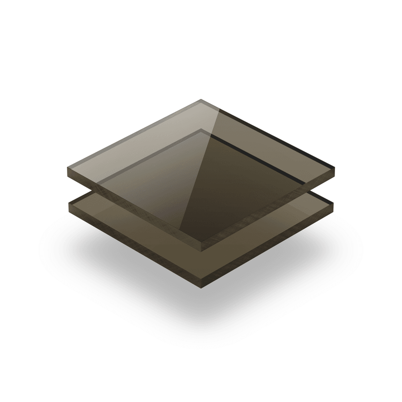 Tinted polycarbonate sheet brown