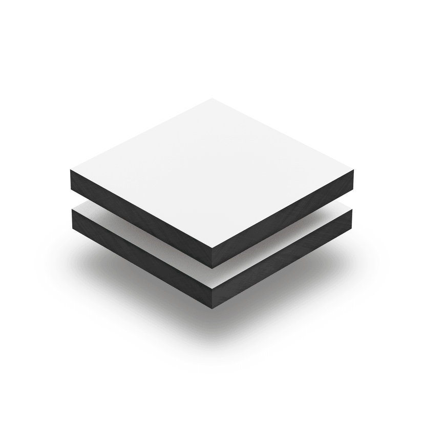 White HPL sheet RAL 9016