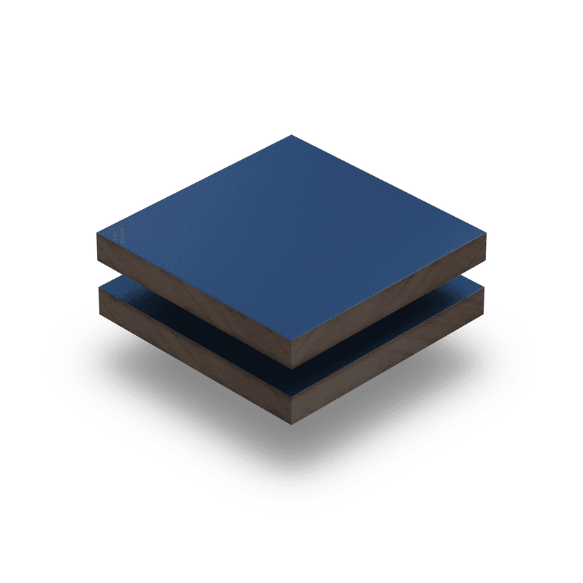 HPL texture sheet 6 mm gentian blue RAL 5010