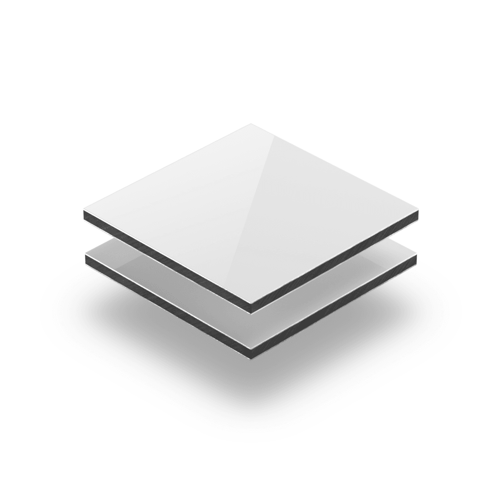 3 mm aluminium composite panel gloss white