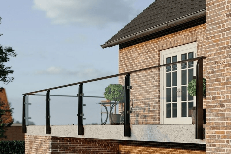 Acrylic balcony glazing