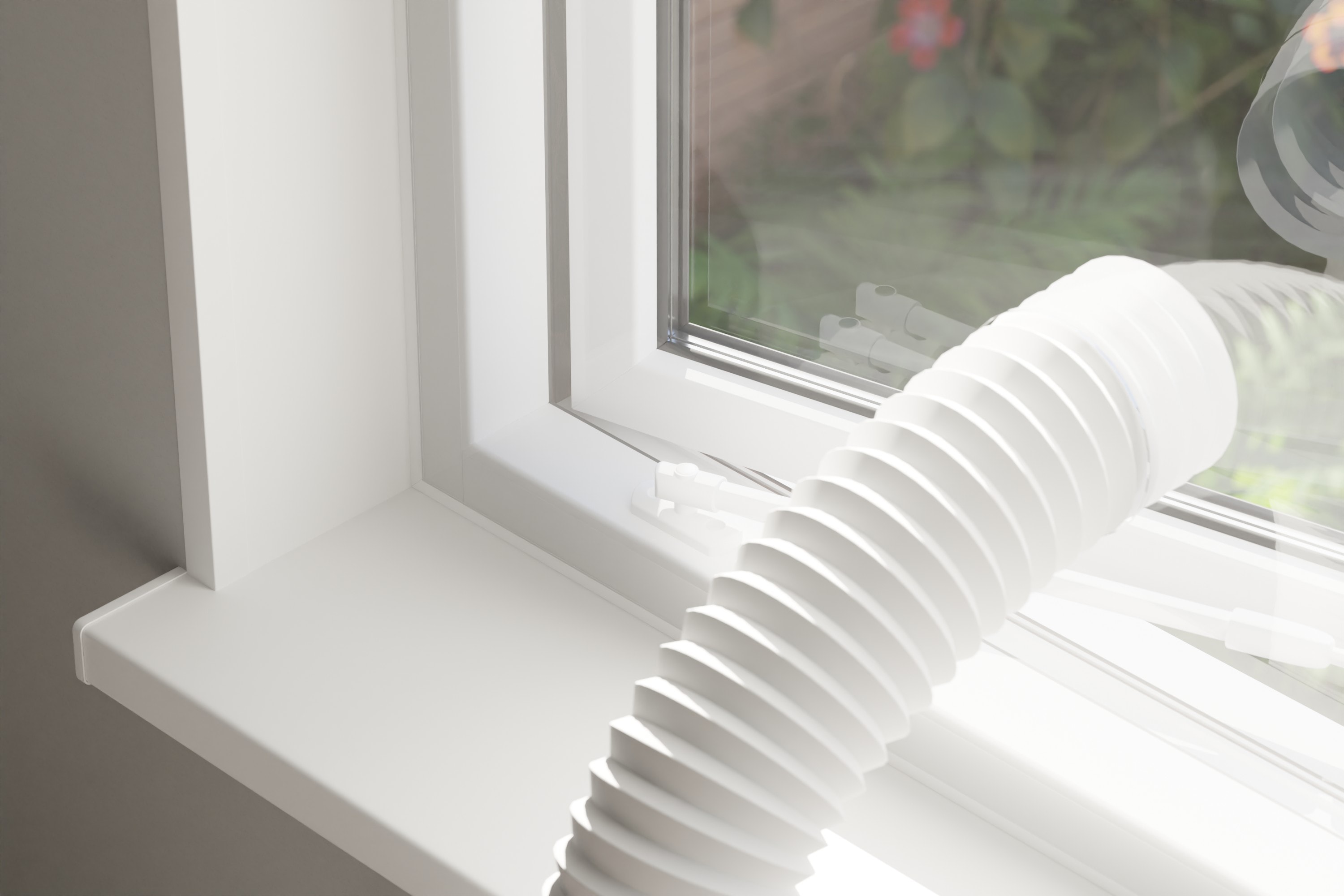 Window seal for portable air conditioners