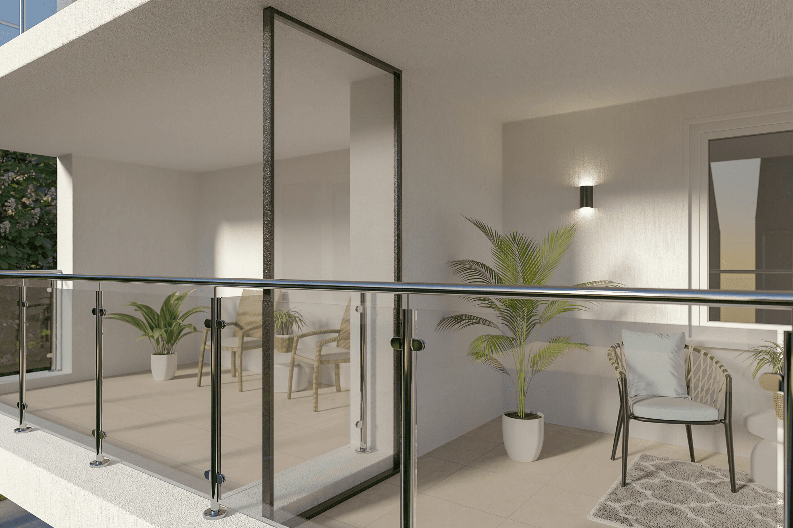Balcony privacy screen transparent