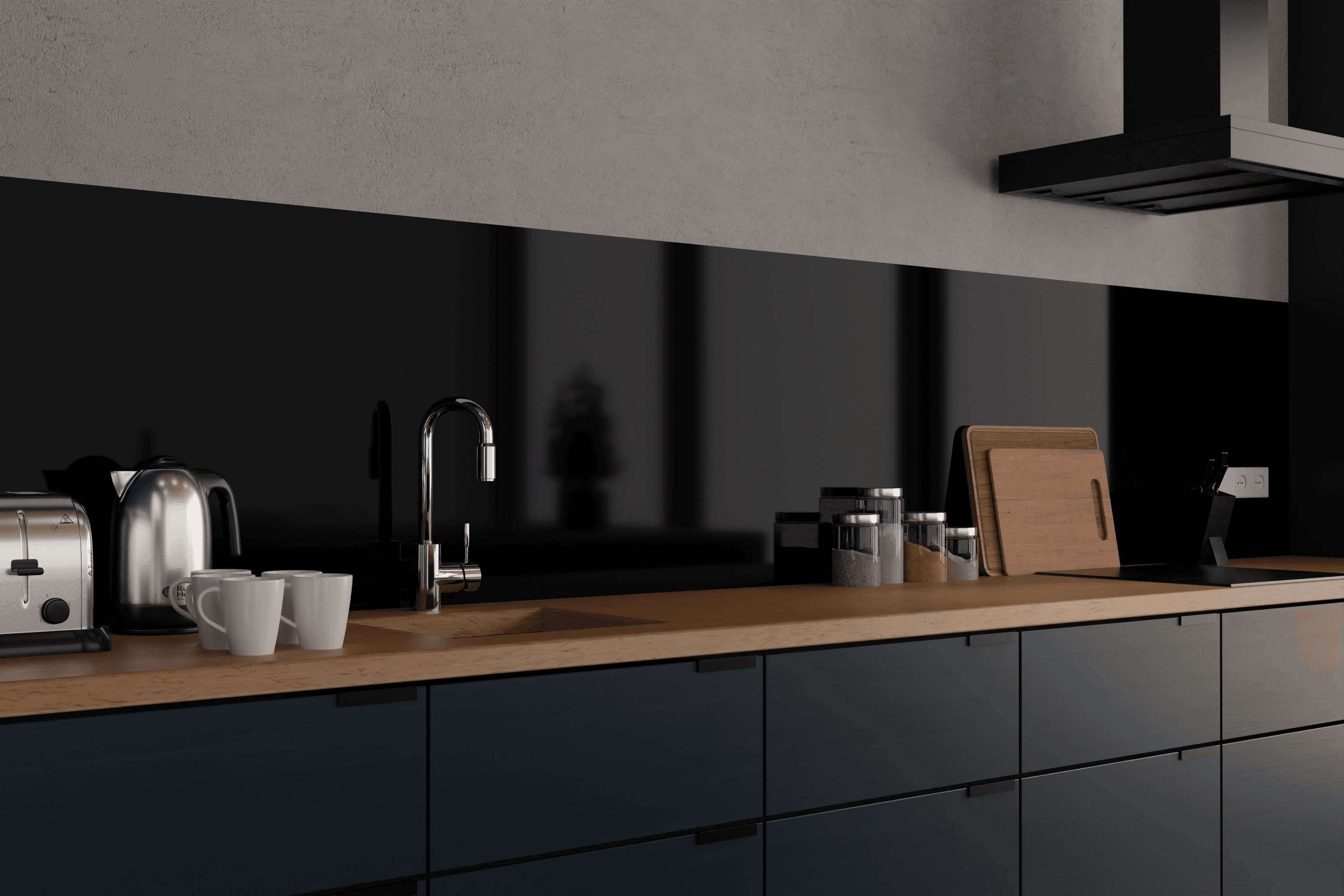 Black-splashback-for-kitchen
