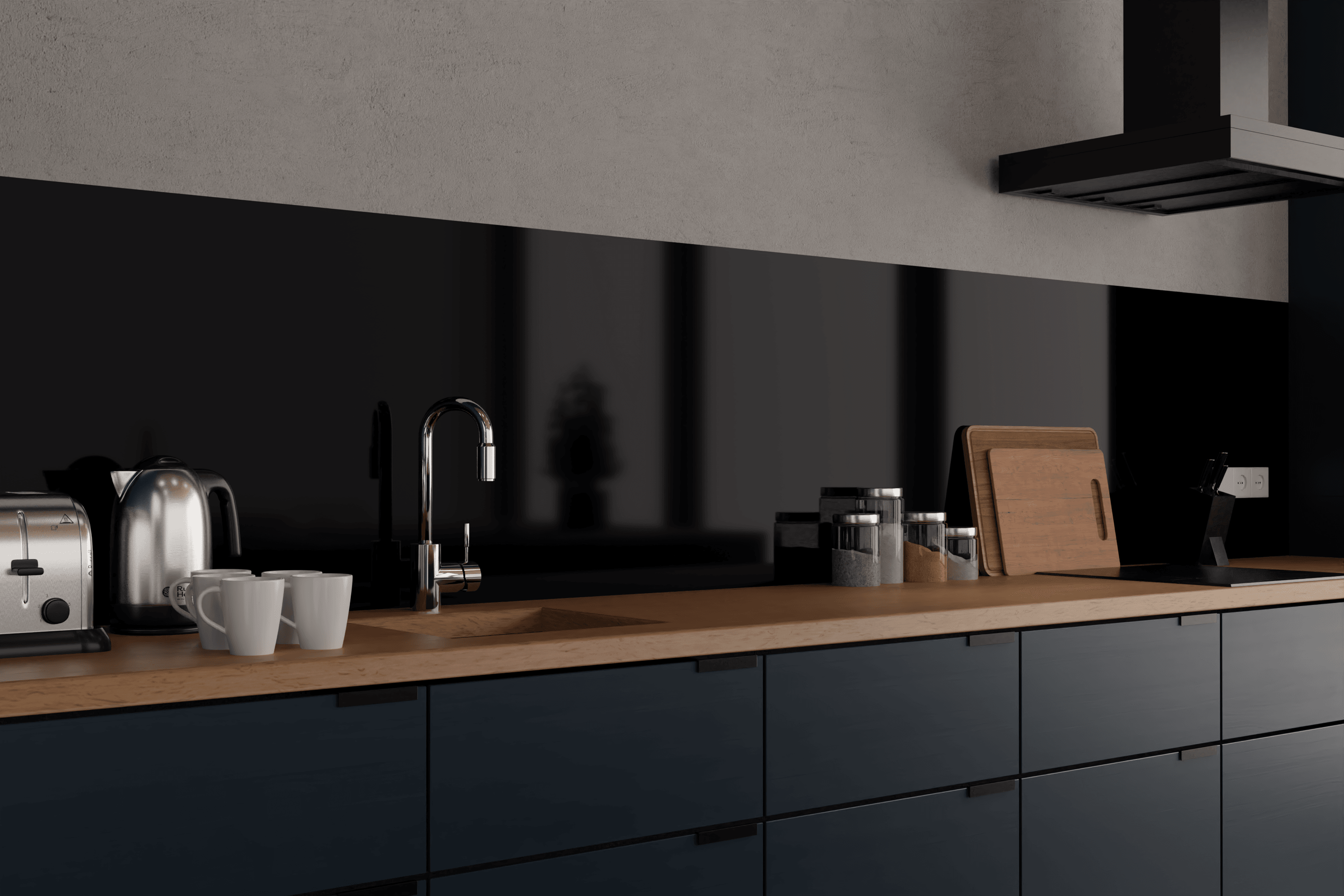 Black-splashback-for-kitchen
