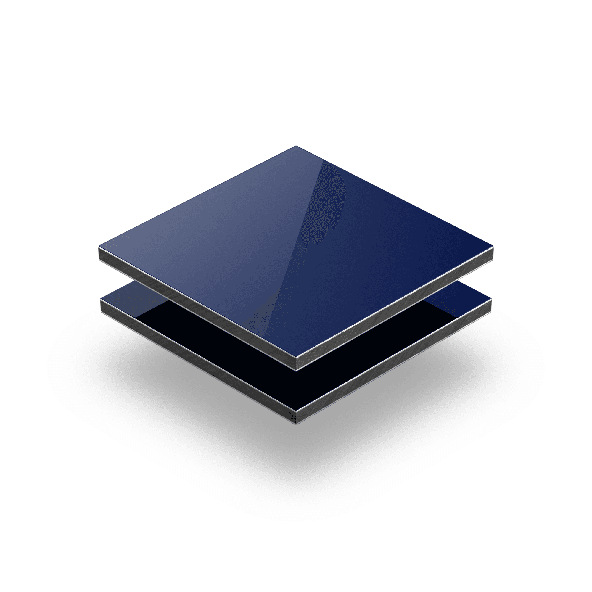 Blue aluminium composite panel RAL 5002