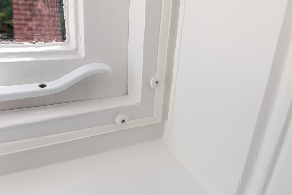 DIY Secondary Glazing with screws - result 3