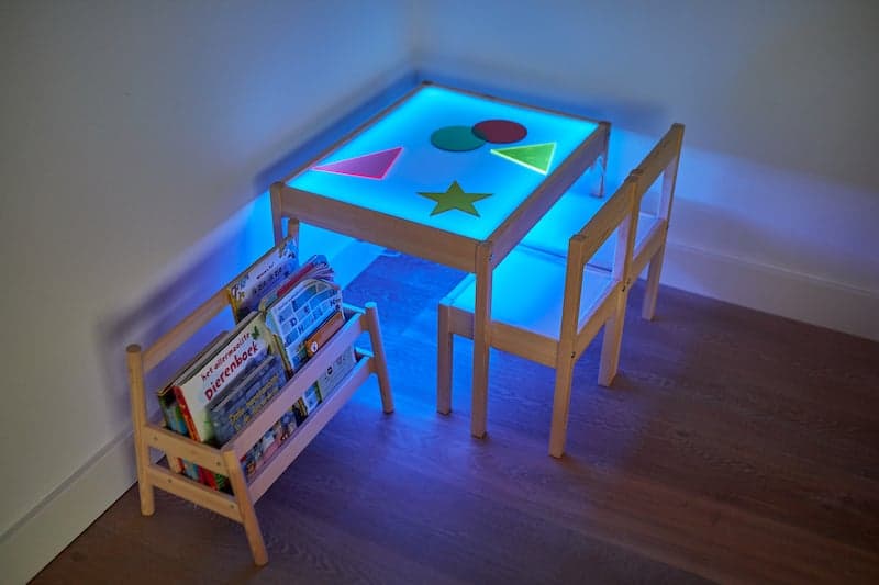 DIY light table blue led