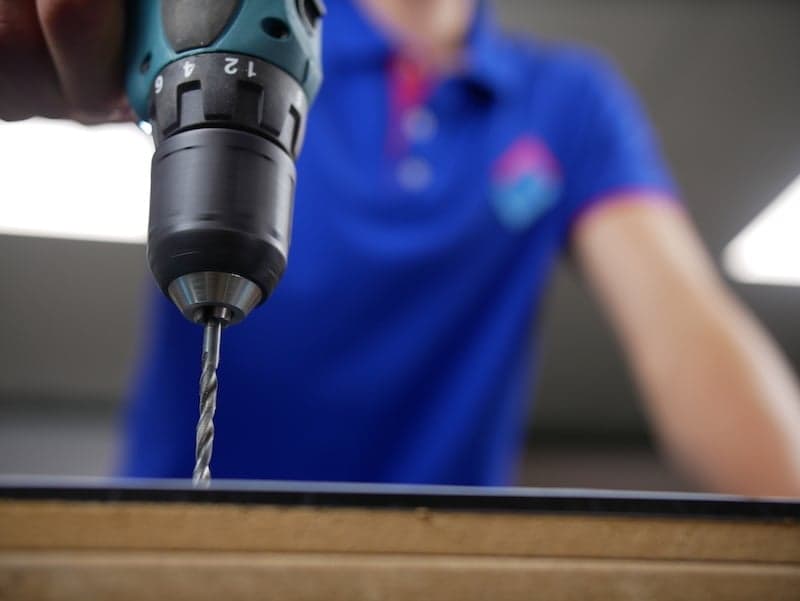 Drilling HPL sheet
