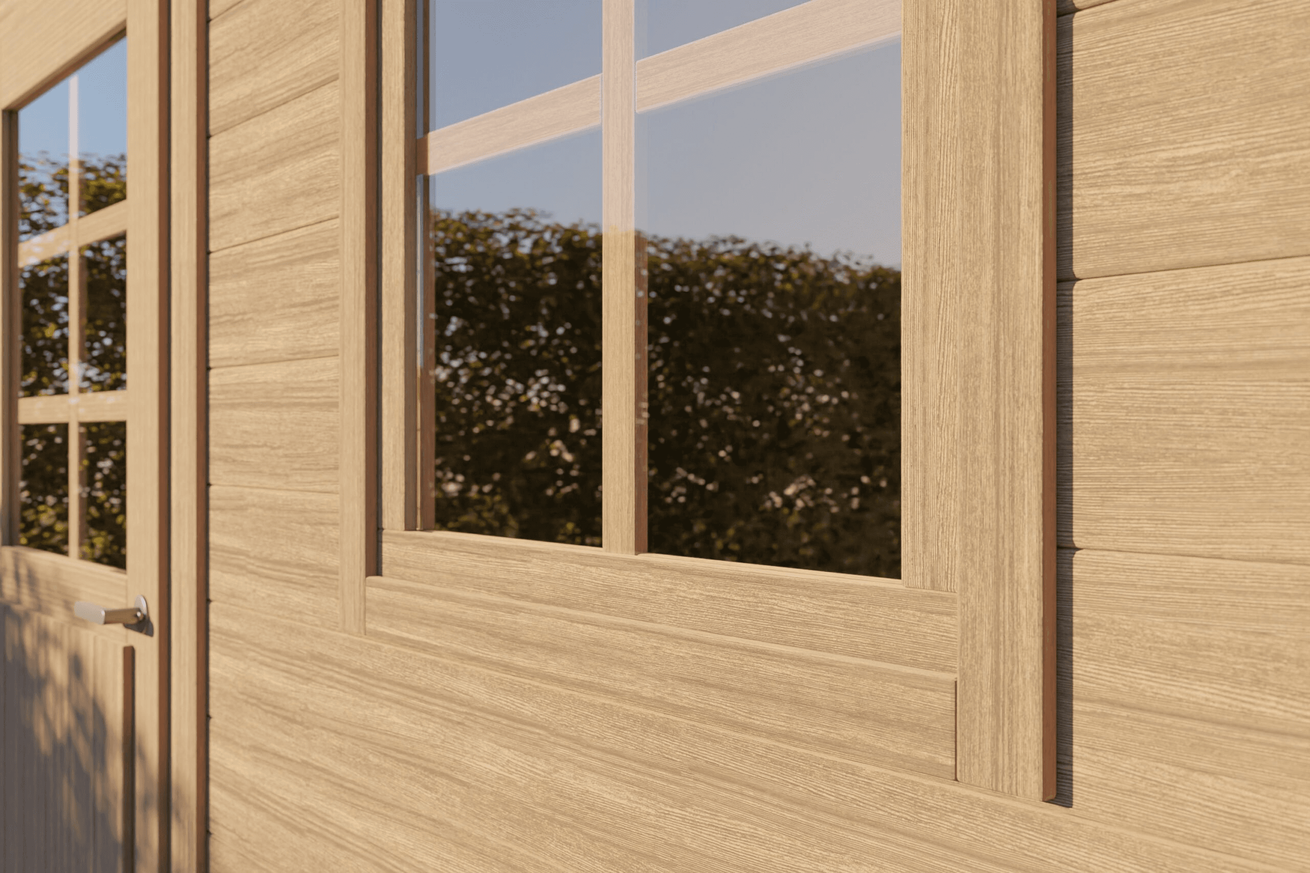 Garden shed closeup