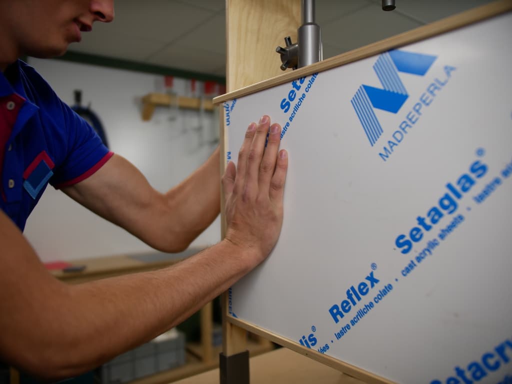 IKEA play kitchen hack press the acrylic sheet