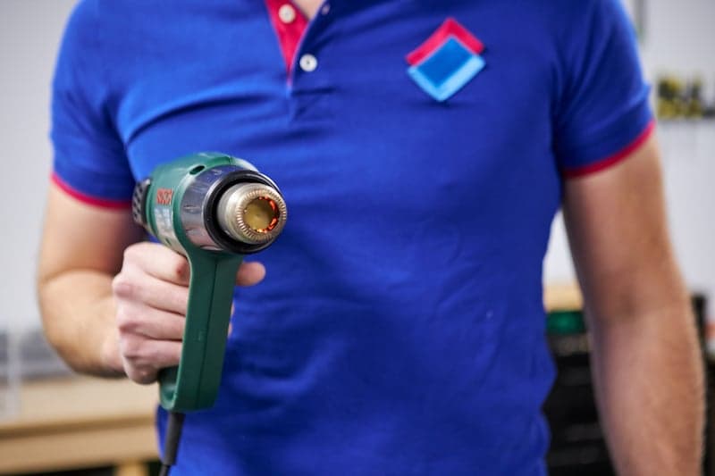 diy perspex coffee table with paint burner