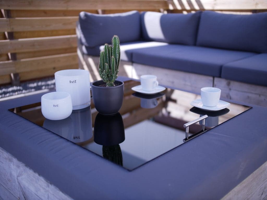 Large footstool tray acrylic