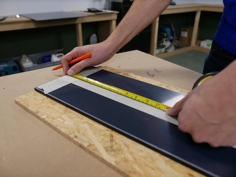 Measuring distance between coat hooks