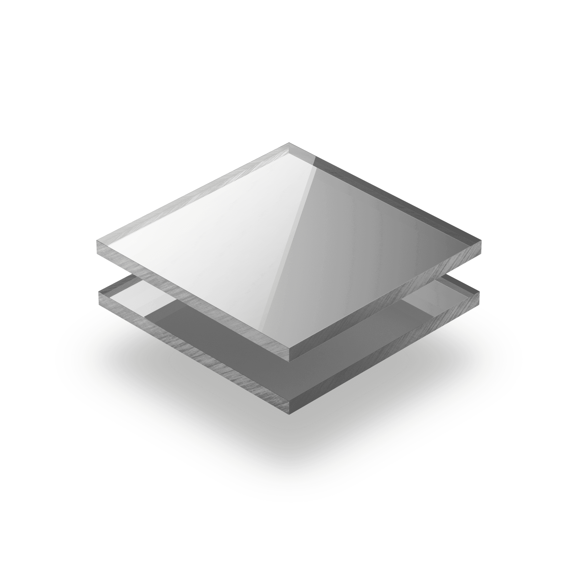 Mirrored acrylic sheet silver