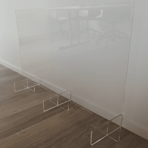 Plastic protective screen big sneeze screen