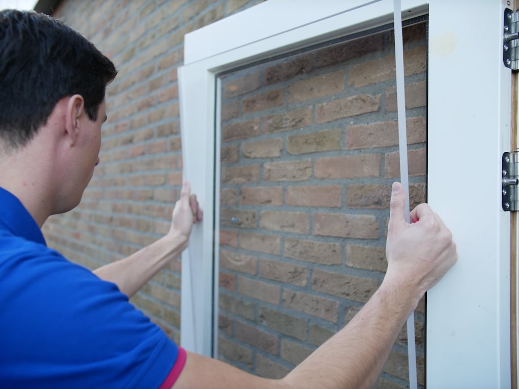 Replace a window glass attach acrylic sheet