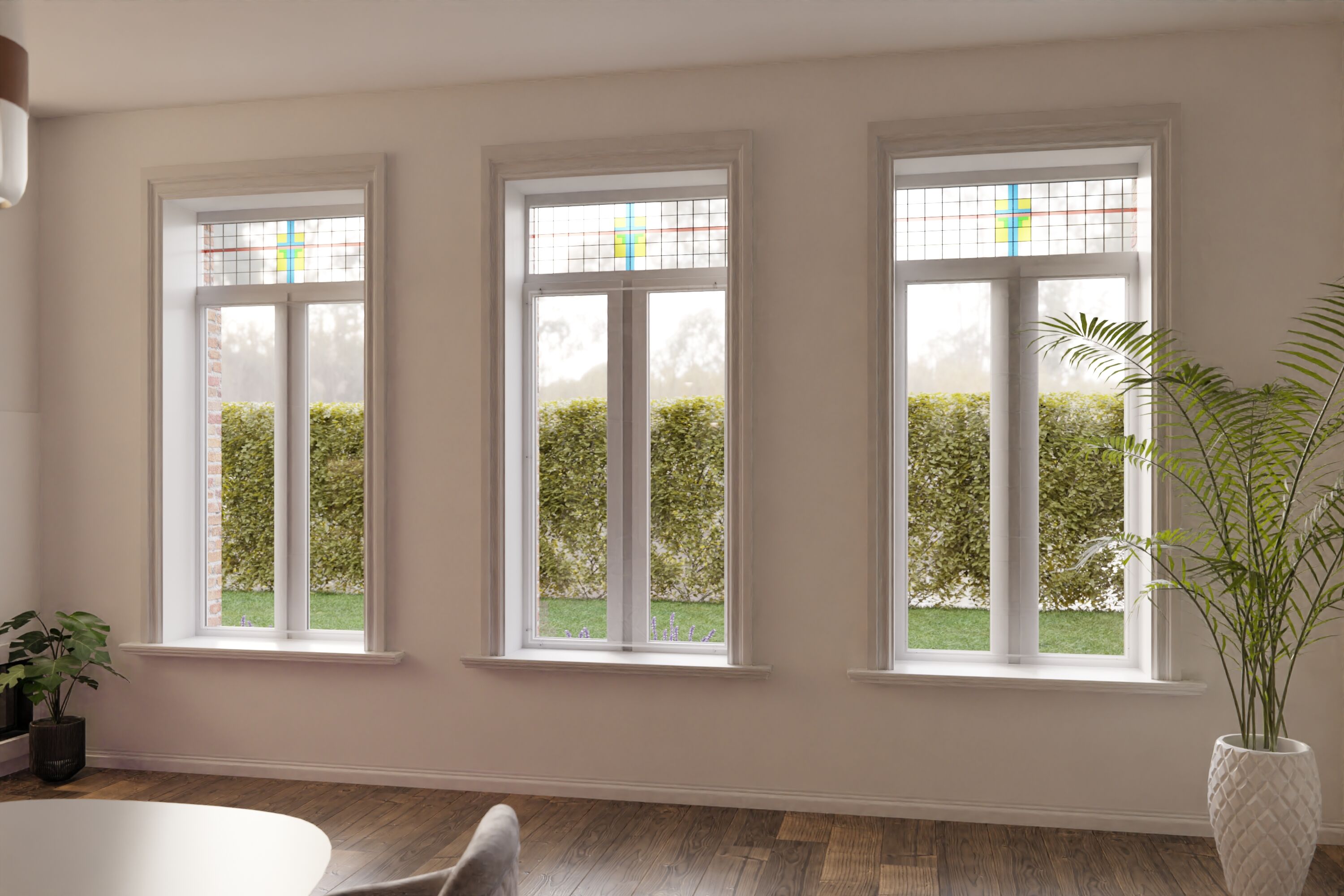Secondary glazing with clips