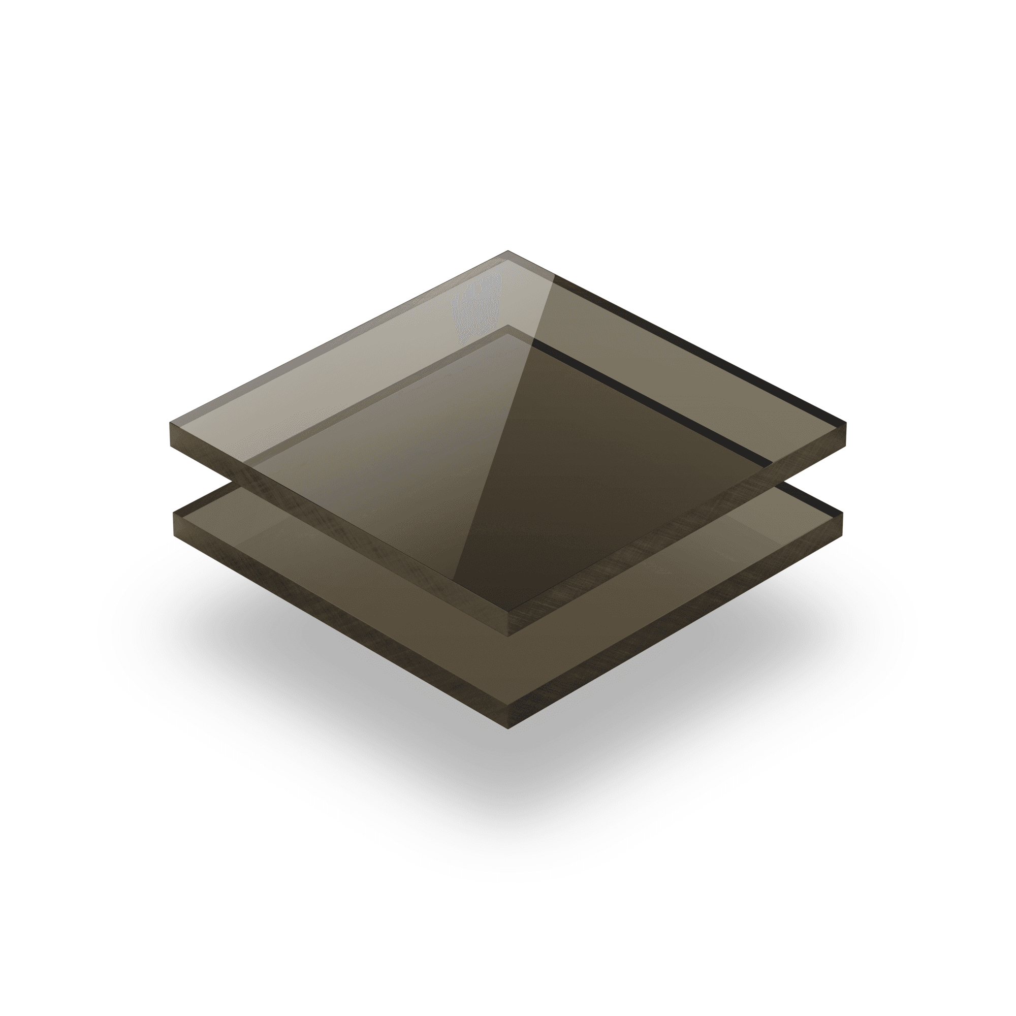 Tinted polycarbonate sheet brown