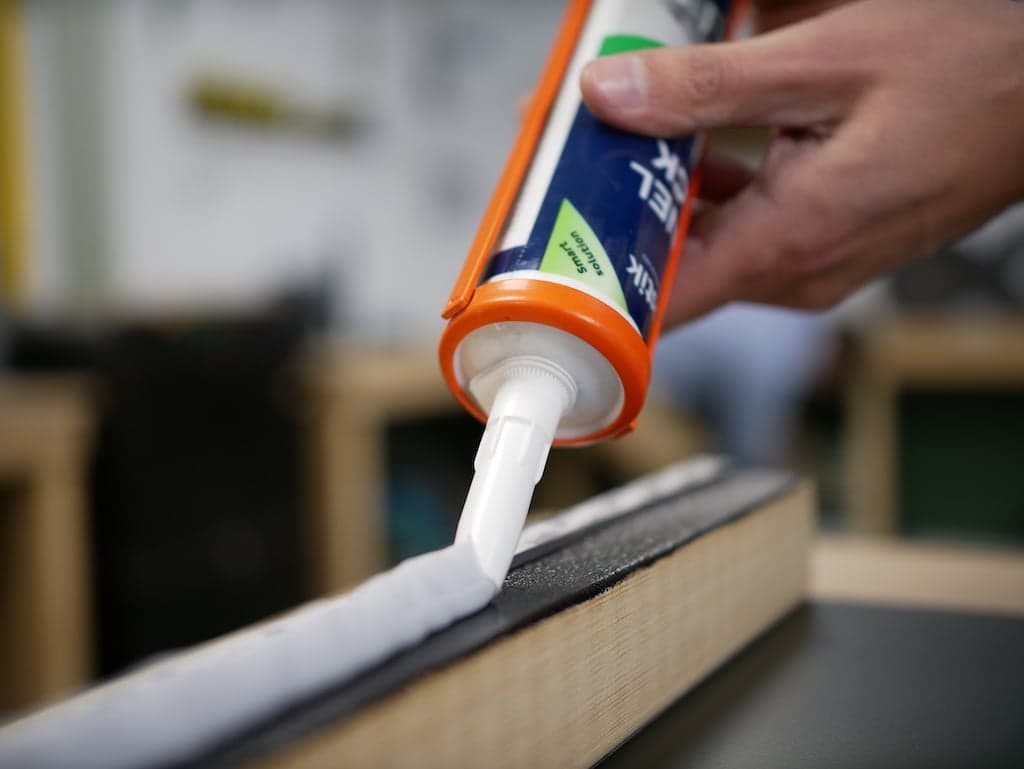 Trespa adhesive application bostik paneltack mounting kit