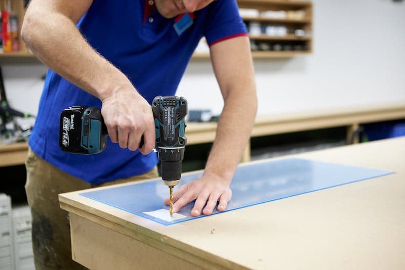 drilling polycarbonate sheets