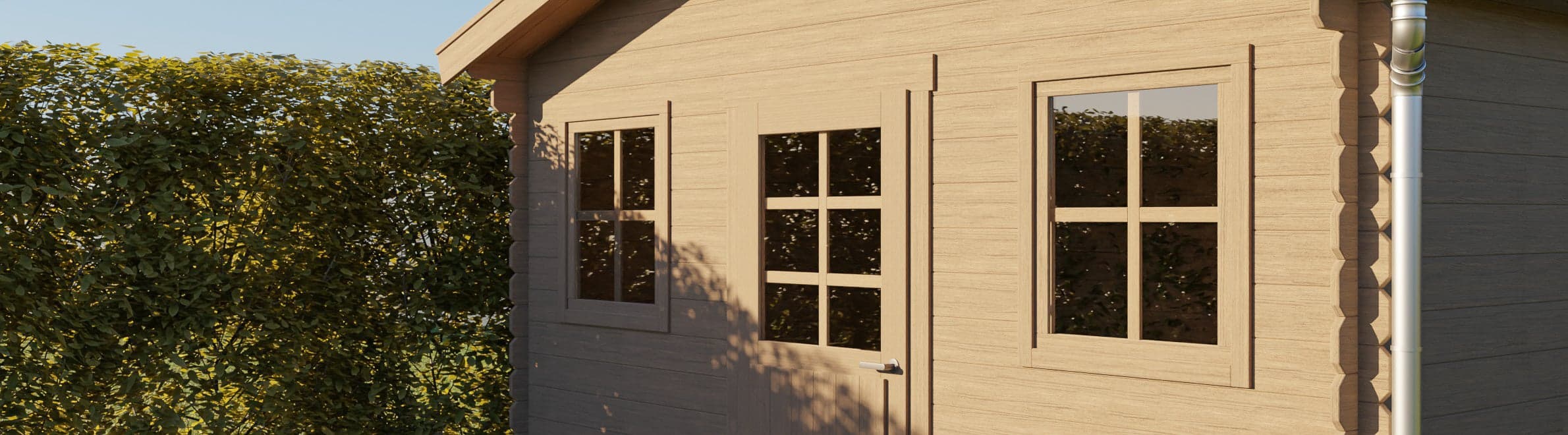 Polycarbonate shed windows
