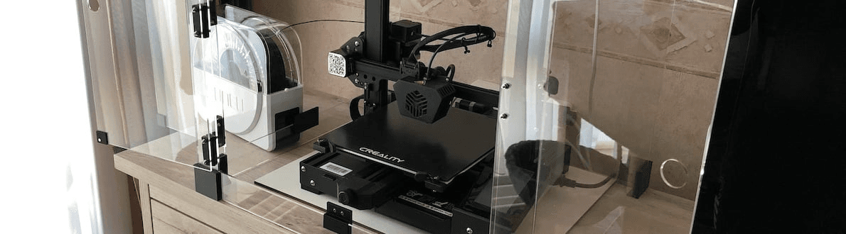 3D printer housing in plastic