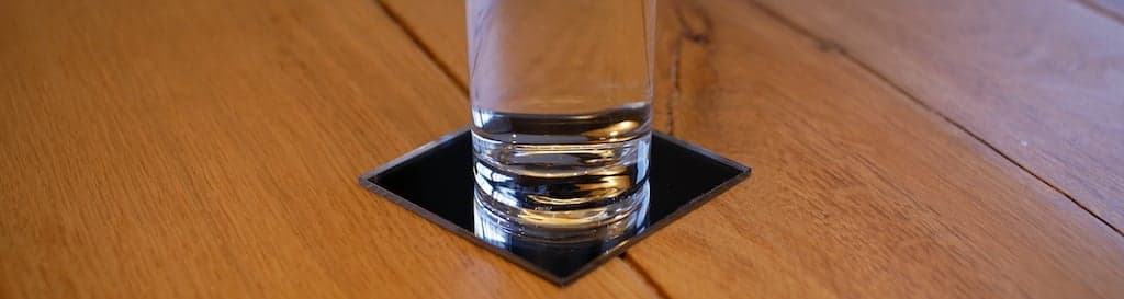 Acrylic coasters end result