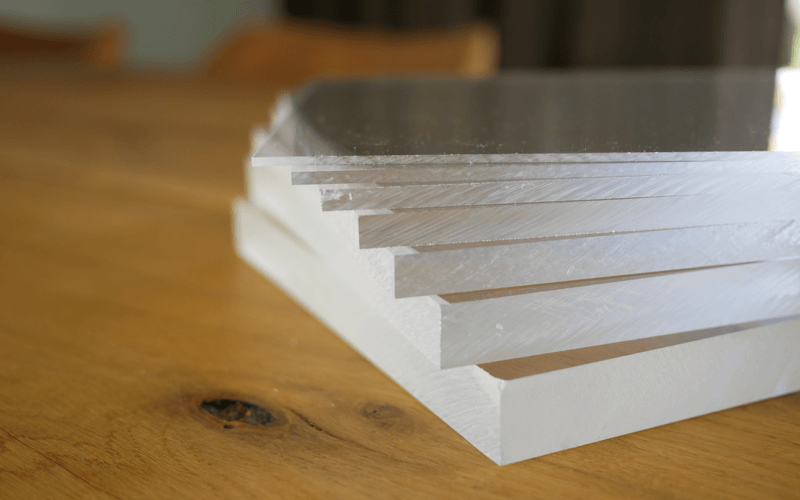 Acrylic sheet thickness