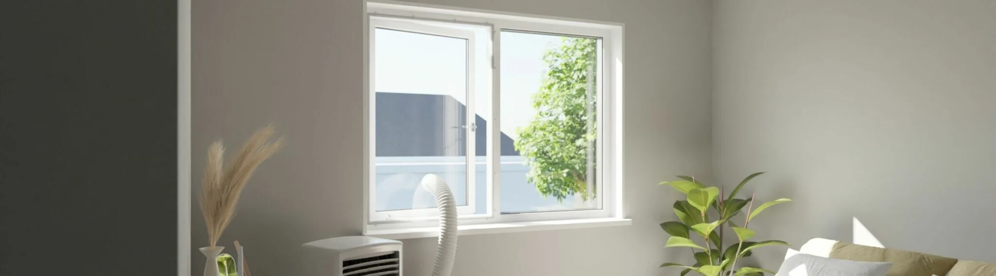 Window seal for portable air conditioners