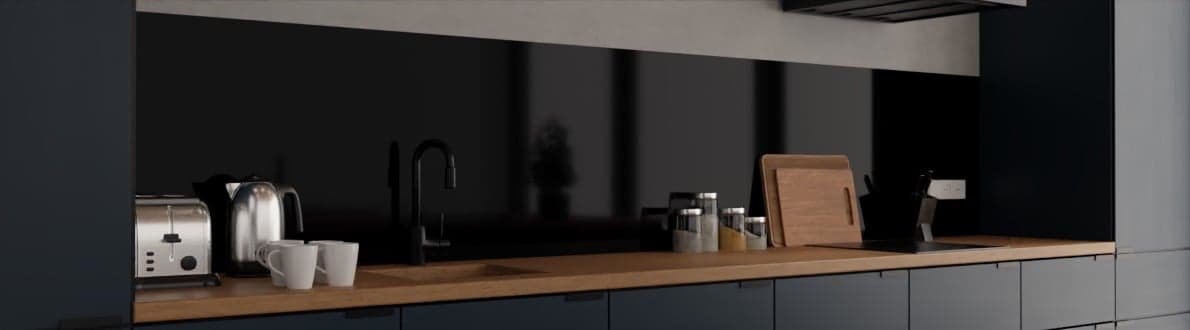 Black splashbacks