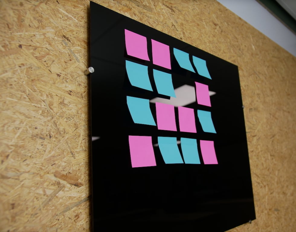DIY plastic memo board