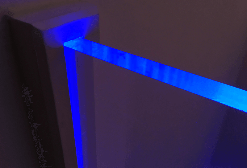 Edge lit acrylic