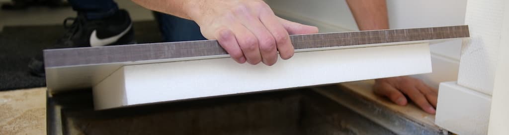 Floor hatch cut to size