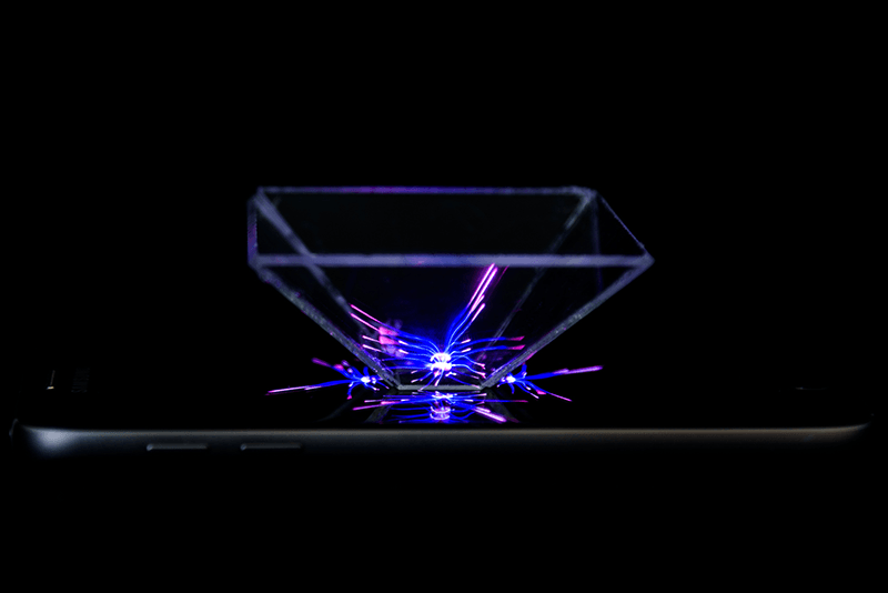 Make a hologram from acrylic