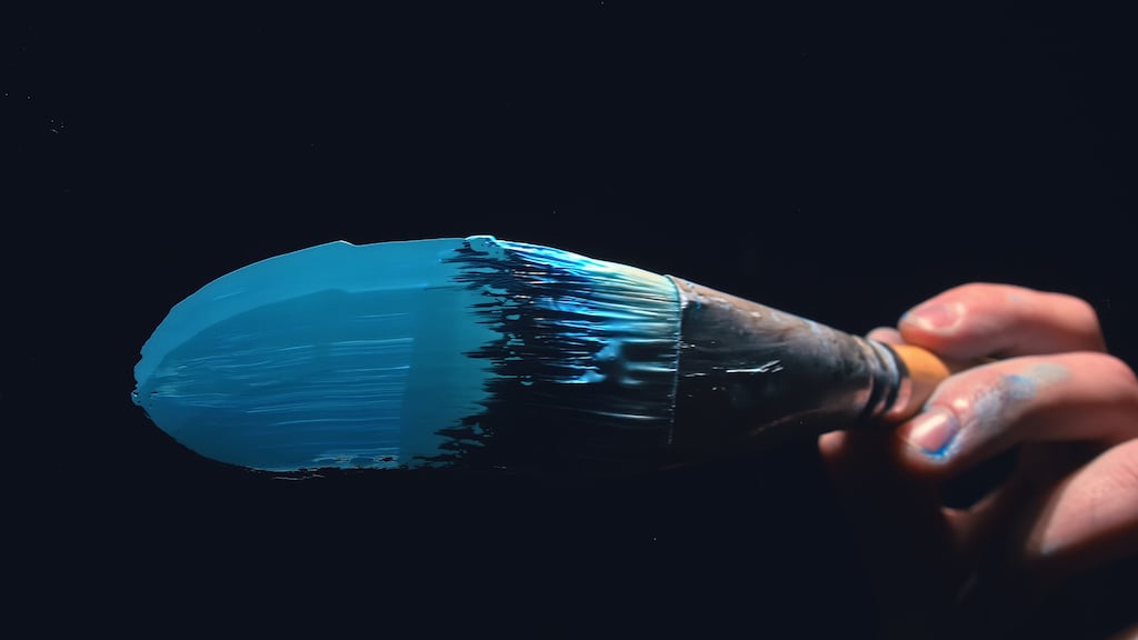 Painting-clear-plastic