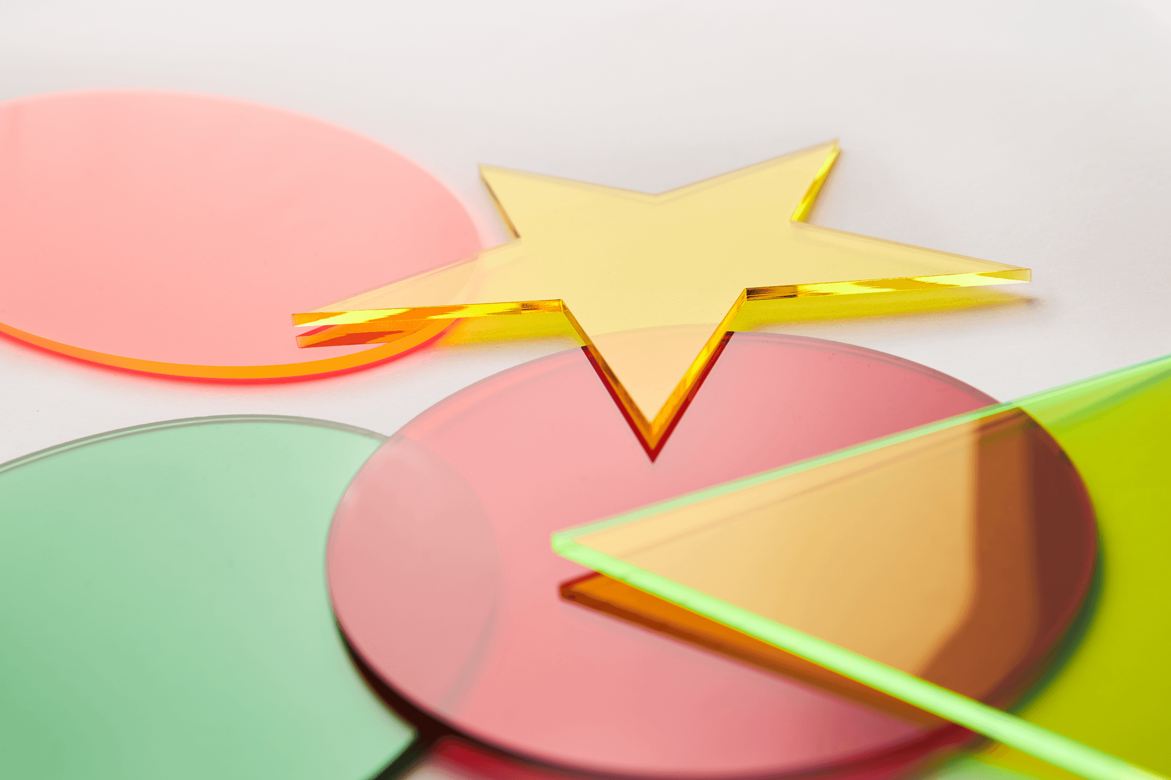 Perspex shapes