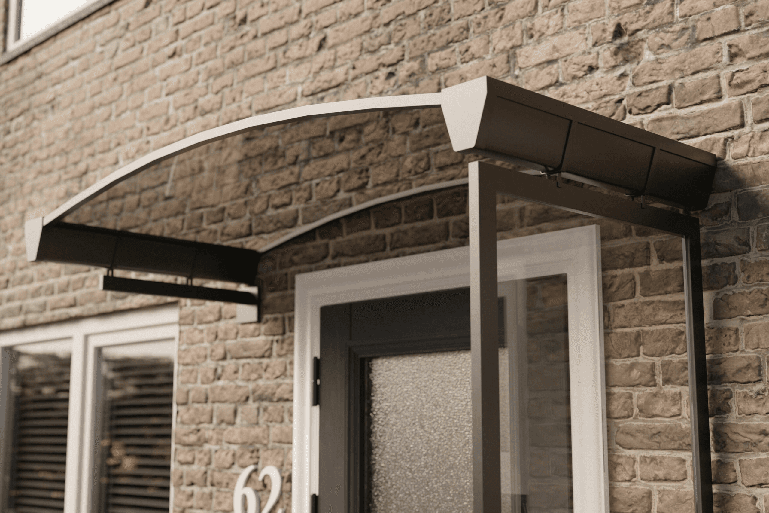 Plastic door canopy