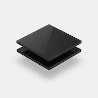 Range of black acrylic sheets