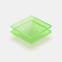 Range of fluorescent acrylic sheets