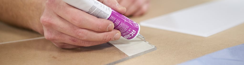 glueing perspex